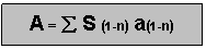 Text Box:    A = a S (1-n) a(1-n)