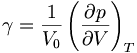 gamma = frac left( frac  right)_T
