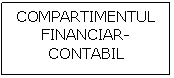 Text Box: COMPARTIMENTUL
FINANCIAR-CONTABIL
