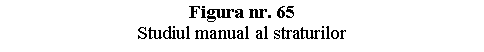 Text Box: Figura nr. 65
Studiul manual al straturilor

