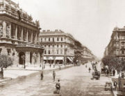 The Opera House is on the left in this view of 1896.