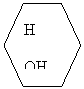 Hexagon: H

OH  H
