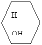 Hexagon: H

OH  H
