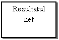 Text Box: Rezultatul
net
