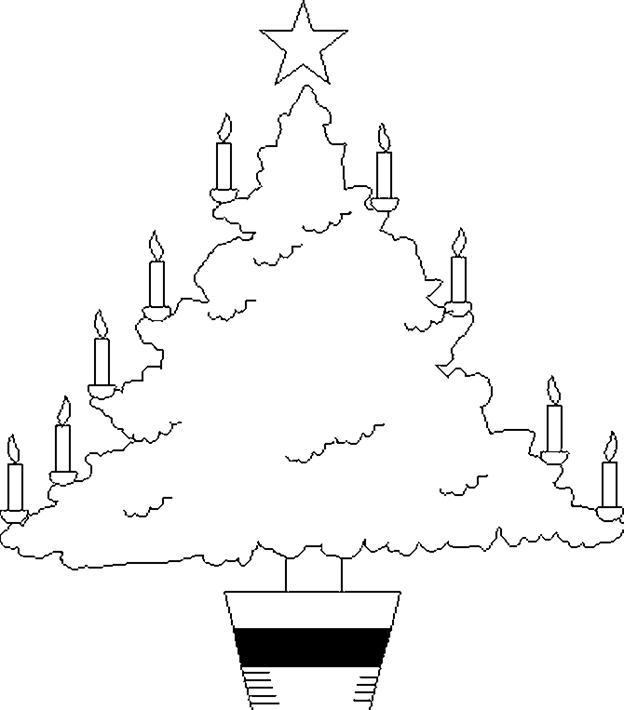 E:DIVERSEImagini de colorat pt copii (din desene animate)Christmasxtree027.gif