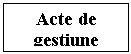 Text Box: Acte de gestiune