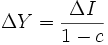 Delta Y = frac