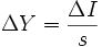 Delta Y = frac