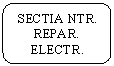 Rounded Rectangle: SECTIA NTR. REPAR. ELECTR.