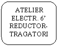 Rounded Rectangle: ATELIER ELECTR. 6' REDUCTOR-TRAGATORI