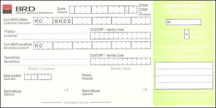 Model completare bilet la ordin avalizat