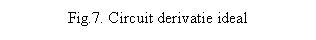 Text Box: Fig.7. Circuit derivatie ideal