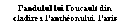 Text Box: Pandulul lui Foucault din cladirea Panthonului, Paris