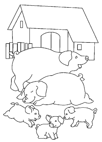 Clique ici pour imprimer le coloriage Dans la ferme !