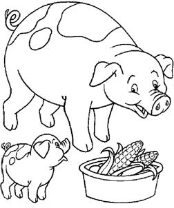 Clique ici pour imprimer le coloriage Dans la ferme !