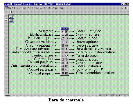 Text Box: 
Bara de controale
