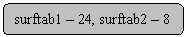 Rounded Rectangle: surftab1 - 24, surftab2 - 8