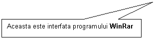 Rectangular Callout: Aceasta este interfata programului WinRar