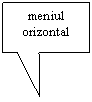 Rectangular Callout: meniul orizontal