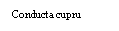 Text Box: Conducta cupru