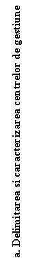Text Box: a. Delimitarea si caracterizarea centrelor de gestiune