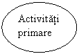 Oval: Activitati primare