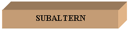 Text Box: SUBALTERN