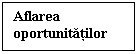 Text Box: Aflarea oportunitatilor pietei (A)