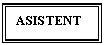 Text Box: ASISTENT