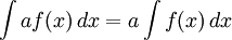 int af(x),dx = aint f(x),dx