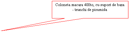 Rectangular Callout: Coloneta macara 400to, cu suport de baza - trunchi de piramida