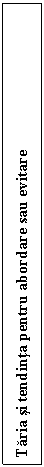 Text Box: Taria si tendinta pentru abordare sau evitare
