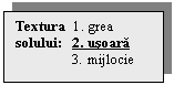 Text Box: Textura  1. grea
solului:   2. usoara
	 3. mijlocie
	
