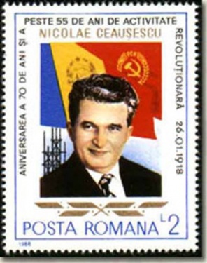 Nicolae Ceausescu Timbru