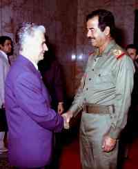 Nicolae Ceausescu and Saddam Hussein1982