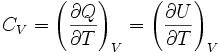 C_V = left ( frac right )_V = left ( frac right )_V