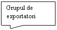 Rectangular Callout: Grupul de exportatori